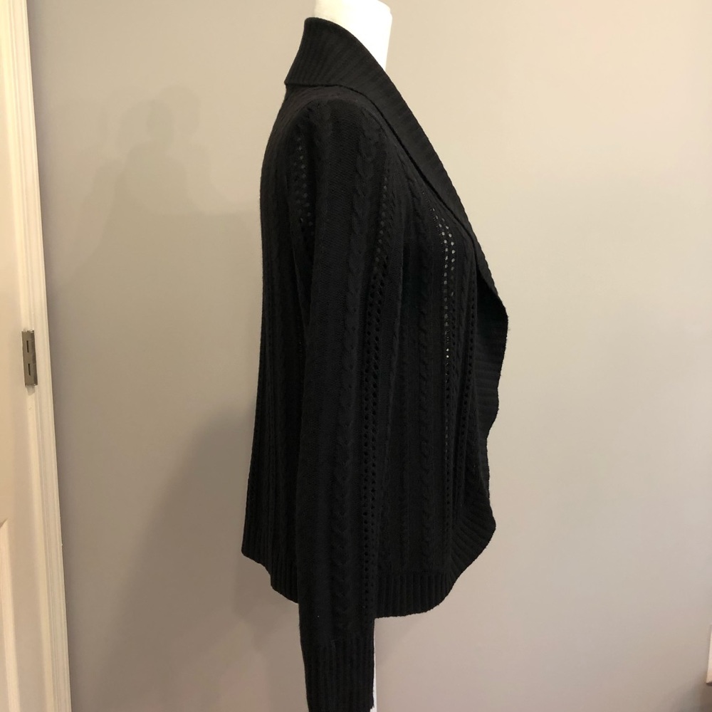 Ann Taylor black open cardigan, size M - Picture 5 of 7